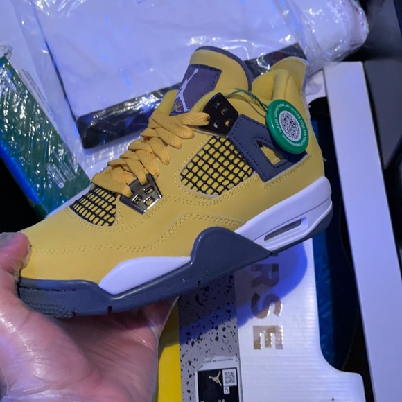 yellow flight jordans